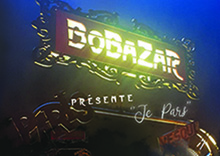Bobazar dans l'soufflet 'JE PARS'